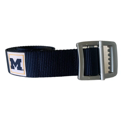 Michigan Wolverines NCAA Navy Blue Adjustable Field Belt Size L/XL NWOT Cover