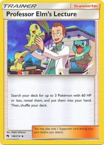 x1 Professor Elm's Lecture - 188/214 - Uncommon Pokemon SM8 Lost Thunder M/NM - Image 1 of 1