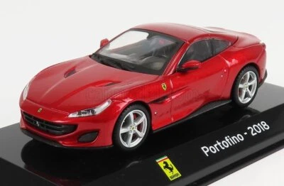 MODELLINO AUTO STATICO CENTAURIA FERRARI PORTOFINO 2018 CON VETRINA ROSSO 1/43 - Immagine 1 di 4