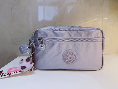 NUEVO Kipling Amalfi Bolsa de Aseo Asa de Transporte Estuche de Cosméticos Grande Metálico Púrpura Foto 1 de 4