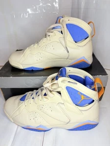 Air Jordan 7 Retro Pacific Blue 2006 Größe 10,5 gebraucht beschädigt mit Karton 304775-281 - Bild 1 von 22