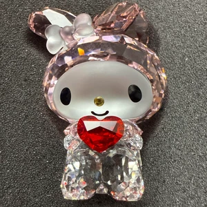 Swarovski × SANRIO My Melody Crystal Red Heart Ornament Unused From Japan - Picture 1 of 4