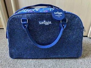 Smiggle Weekend / Weekender Bag - Blue Sparkle Unicorn Design - New with Defects - Picture 1 of 15