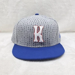 Kansas Jayhawks Hat Cap Snap Back Mens Grey Blue NCAA College Basketball KU - Picture 1 of 6