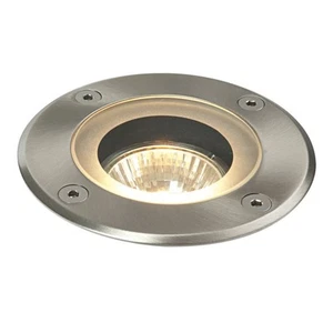 Outdoor Light Silver Pillar Walkover Marine Grade Stainless Steel IP65 Round - Picture 1 of 2