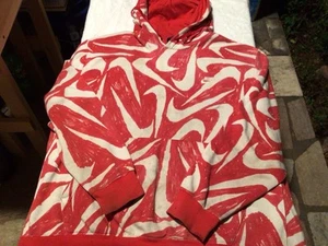 Felpa Nike con Cappuccio Adulto Taglia XXL Rosso Swoosh Pullover Uomo Rara! - Foto 1 di 8