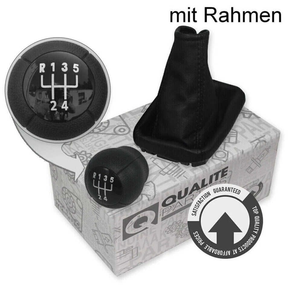SCHALTKNAUF SCHALTSACK HANDBREMSSACK FÜR OPEL CORSA C (00-) 5-GANG SCHWARZ - Bild 1 von 1