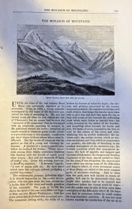 Mulets ilustrados Mont Blanc Grands de escalada de montaña 1871 - Imagen 1 de 6