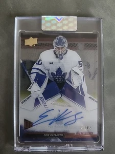 2022-23 UD Clear Cut Erik Kallgren UD Exclusives Rookie Auto 33/65 Toronto - Picture 1 of 2