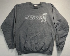 Sudadera De Colección Harley Davidson Logo Cuello Redondo Talla L Bowling Verde KY Corvette City - Imagen 1 de 8