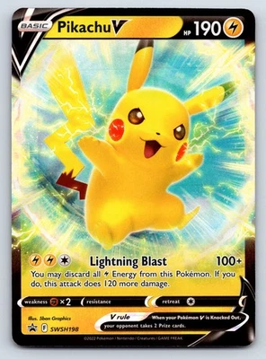 Pikachu V - Promo Pokemon SWSH: Sword & Shield Promo Cards SWSH198 NM - Image 1 of 2