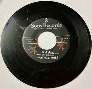 Blue Notes 1962 DOOWOP 45 W-P-L-J / While I’m Away 3 SONS VG++/Mint- HEAR - Picture 1 of 2