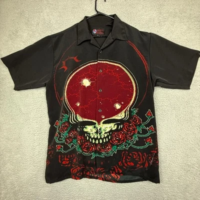 Grateful Dead Dragonfly Shirt Men's L Rock Band Steal Your Face Skull Roses - Image 1 of 4