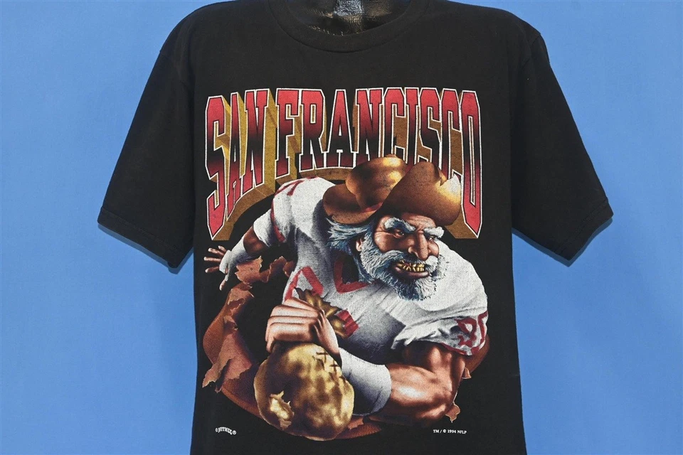 vintage 90s SAN FRANCISCO 49ERS NINERS NFL NUTMEG COTTON t-shirt FOOTBALL XL - Image 1 of 4