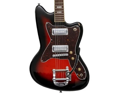 Guitarra Offset Silvertone Serie 1478 con Bigsby - Red Sunburst - Caja Abierta Foto 1 de 4