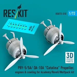 Hélice, motores y cubierta 1/72 Reskit RSU72-0310 PBY-5/5A/OA-10A "Catalina" - Imagen 1 de 3