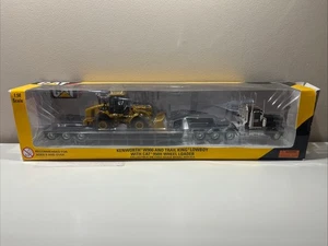 Norscot 55208 Kenworth W900 & Trail King Lowboy CAT 950H Wheel Loader Bad Box - Picture 1 of 9