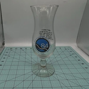 LOUISIANA WORLD EXPOSITION 1984 GLASS STEMWARE GOBLET W/ DRINK RECIPE 8.5" TALL - Picture 1 of 10