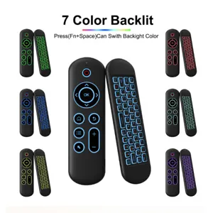 Universal 2.4G USB/Bluetooth Air Mouse Color Backlight Keyboard Remote Control - Picture 1 of 6