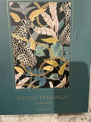 Rompecabezas Jaguar 1000 piezas lámina de oro sellado nuevo en caja Foto 1 de 4