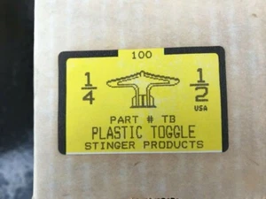 Kunststoff Knebel kommerzieller Trockenbauanker, Polypropylen für 1'4" bis 1/2" Trockenbau - Bild 1 von 3