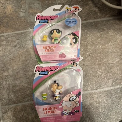 Figura de muñeca de acción y alcalde Spin Master The Powerpuff Girls BUTTERCUP REBELDE Foto 1 de 4