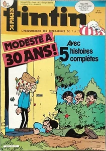 LE JOURNAL DE TINTIN 502/AVRIL 1985/MODESTE ET POMPON/OVNI/ABRAHAM/BAYEUX/HAWKER - Imagen 1 de 5