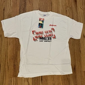 NEW Snap On Tool XL T Shirt More Guts More Glory-MG31 3/8” Impact Red/White - Picture 1 of 19