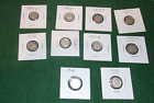 Roosevelt Silver Dimes Lot of 10 Mixed pre 1964