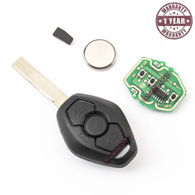 MUEHL PARTS LLAVE PARA BMW E46 E85 E86 E53 X5 X3 Z4 66126955747 3 PULSADOR 433 Mhz PCF7935