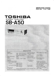 Service Manual Instructions for Toshiba SB-A50 - Picture 1 of 1