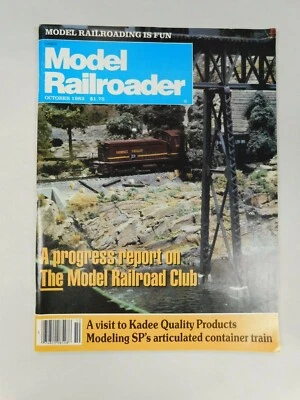 Model Railroader Trains Pacific Railway Tenshodo Roco OCT 1983 Vintage Magazine - Image 1 of 4