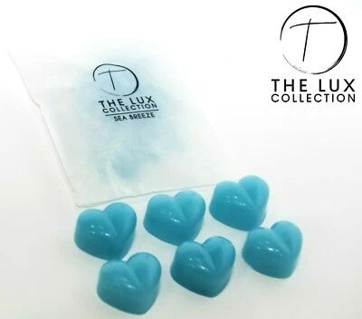 The Lux Collection SOJA Cera Derrite Sea Breeze x6 Vela en Forma de Corazón Regalo Aroma Reino Unido Foto 1 de 4