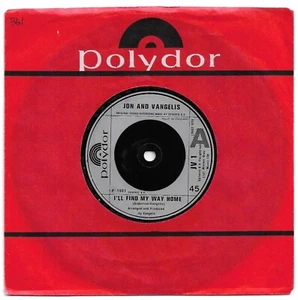 I'll Find My Way Home by Jon & Vangelis 7" 45RPM single 1981 JV 1 *EX* - Picture 1 of 2