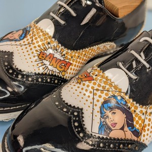 Las mejores ofertas en Mocasines de Cuero Charol Negro Tacón Bajo para De  mujer | eBay
