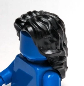 Lego - Minifigura de pelo - Mujer, largo, negro, ondulado, parte media - Imagen 1 de 3