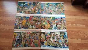 Litografías originales hawaianas Eugene Savage Matson murales SS Lurline (no menús) - Imagen 1 de 10