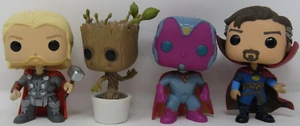 Funko Pop! Marvel Avengers Bobble-Heads Lot of 4 Loose - Picture 1 of 5