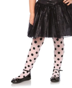 Brand New Childrens Sheer Printed Polka Dot Tights Leg Avenue 4914 - Picture 1 of 3