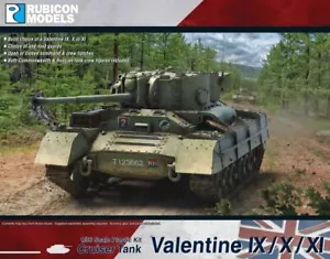 Rubicon Models Valentine IX/X/XI Cruiser Tank 1/56 28 mm seconda guerra mondiale Gran Bretagna Allie - Foto 1 di 1