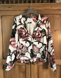 ICHI Floral Bomber Jacket Size XS - Picture 1 of 4