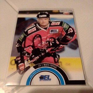 LED Tr. Card 08/09 exclusive E. Cologne sharks sig. Mats Trygg