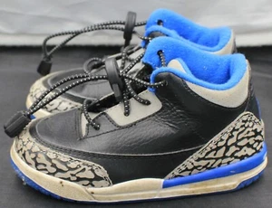 TD Nike Air Jordan III 3 Sport Blue Retro 2014 832033-007 sz 8C - Picture 1 of 7