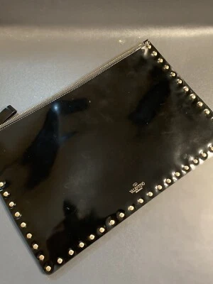 Valentino Rockstud Patent Flat Clutch  - Image 1 of 4