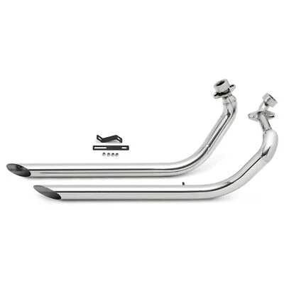 Système d'échappement complète silencieux Inox pour YAMAHA XV 750 1100 /S Virago - Image 1 of 4