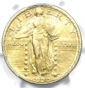 1920-S Standing Liberty Quarter 25C Coin - Certified PCGS AU Detail - Rare Date! - Picture 1 of 4