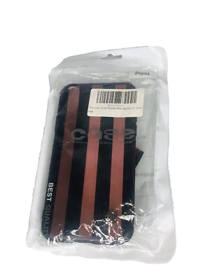 i phone x case Black Stripes Rubber Case Sealed In It’s Plastic .. Brand New..60 - Image 1 of 4