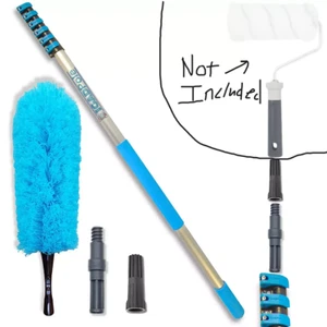 IGADPole 5Ft-24Ft Extension Pole Duster Brush Kit Paint Roller Window Cleaning - Picture 1 of 2