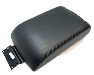 Ford Explorer 2011-2019 segunda fila consola trasera cubierta de almacenamiento tapa de cuero OEM negro - Imagen 1 de 17