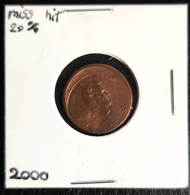 Centavo conmemorativo Linoln rojo con error de 20 % de descuento en el centro de huelga BU Foto 1 de 2